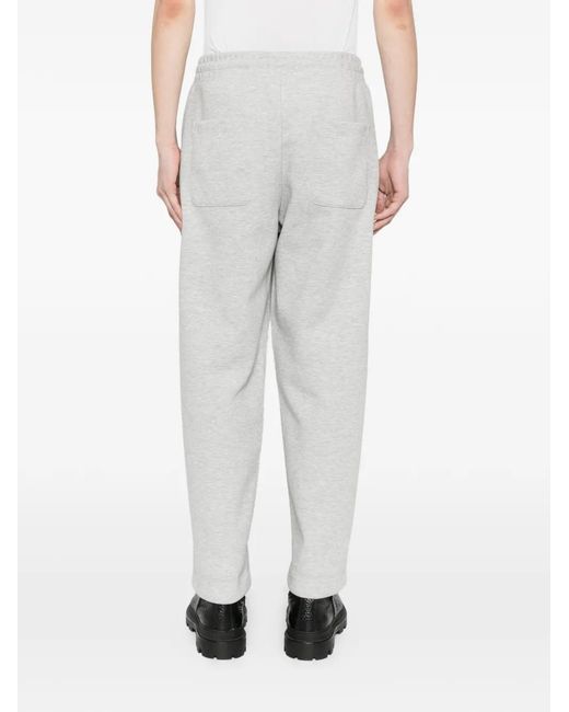 ROMEO HUNTE White Logo-Embroidered Trousers