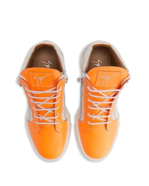 Giuseppe Zanotti Brown Baskets Frankie En Cuir for men