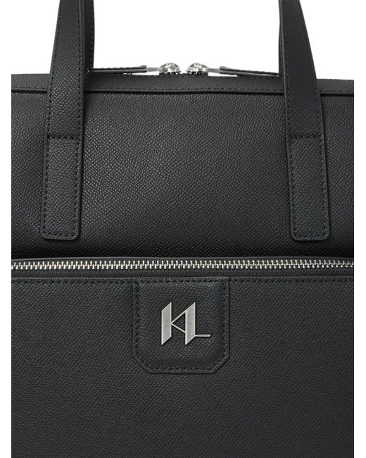 Portadocumenti K/Monogram di Karl Lagerfeld in Black da Uomo