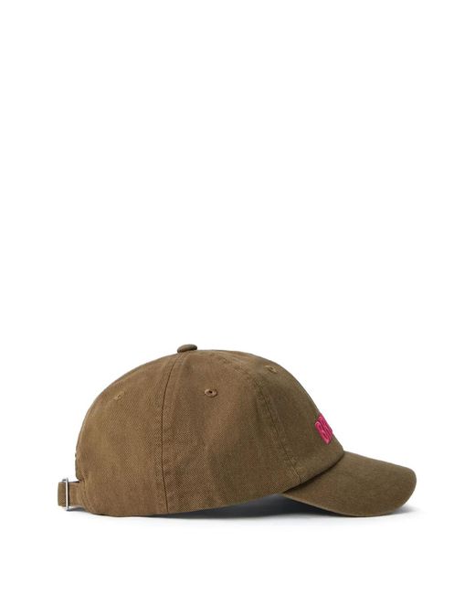 ACHM Brown Casquette Bryllyant À Logo Brodé for men