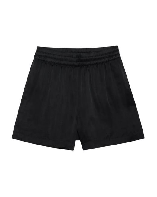 Anine Bing Kam Shorts Met Elastische Taille in het Black
