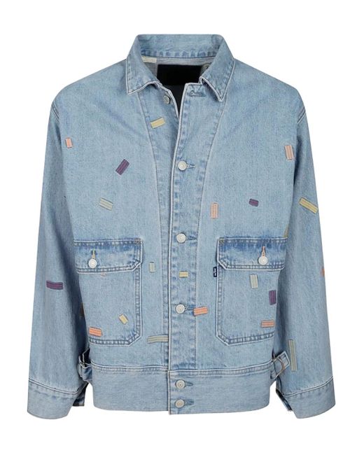 Chaqueta vaquera con detalle bordado Levi's de hombre de color Blue