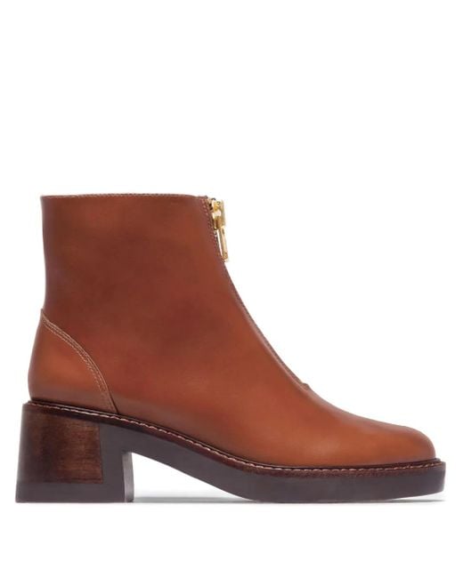 Bernardo Brown 57Mm Tess Zip-Front Boots