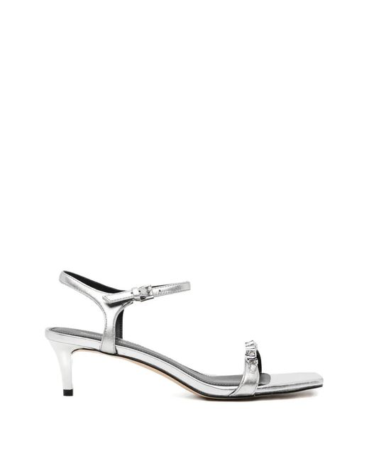 Michael Kors White Ankle Cuff Sandals