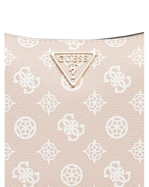 Guess Natural Daryna Monogram-Print Shoulder Bag