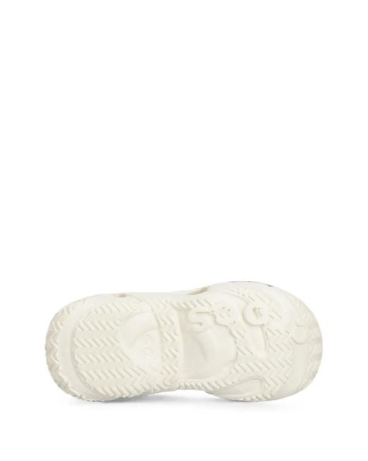CROCSTM White Caged Perforated Slip-On Sneakers