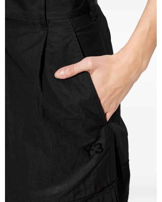 Y-3 Black Cargo Trousers