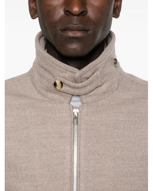 メンズ Brunello Cucinelli ハイネック ジャケット Brown