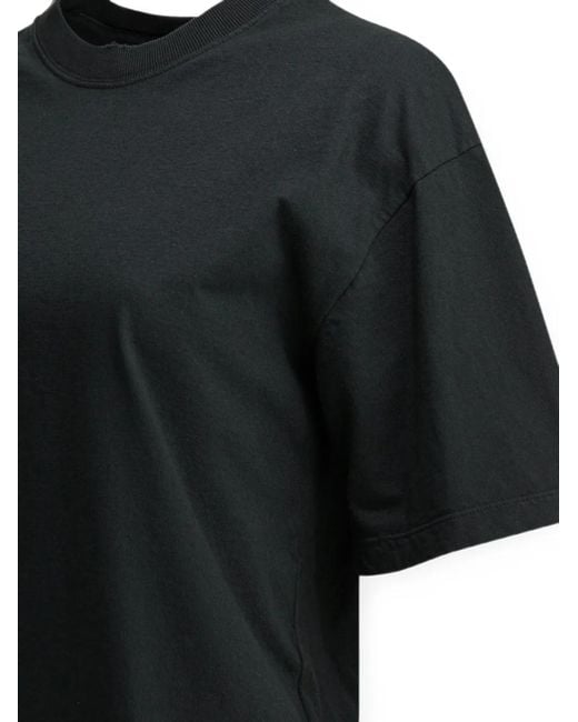 Golden Goose Deluxe Brand Black Logo-Appliqué Cotton T-Shirt