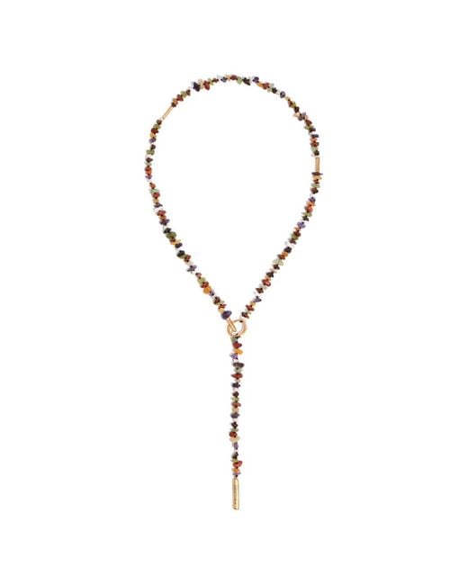 Bimba Y Lola Metallic Stones Necklace