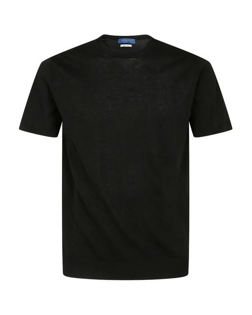Daniele Fiesoli Black Crew-Neck T-Shirt for men