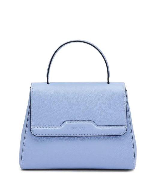 Frau Blue Sac Cabas En Cuir À Fini Grainé