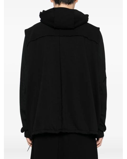 Thom Krom Black Cotton Sleeveless Jacket for men