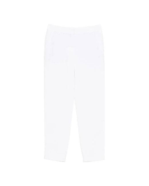 Eleventy White Palazzo Pants
