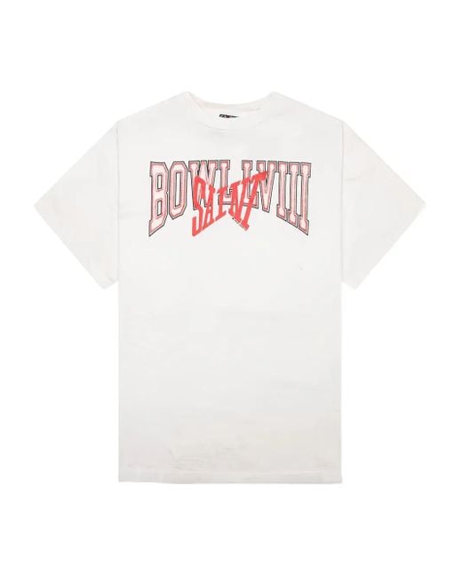 SAINT Mxxxxxx White X Saint Michael Saint Bowl T-Shirt for men