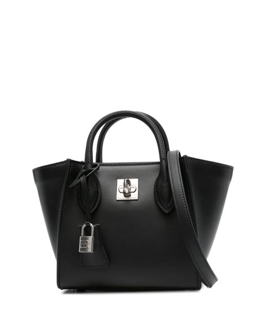 Ermanno Scervino Black Tote Bag mit Schloss