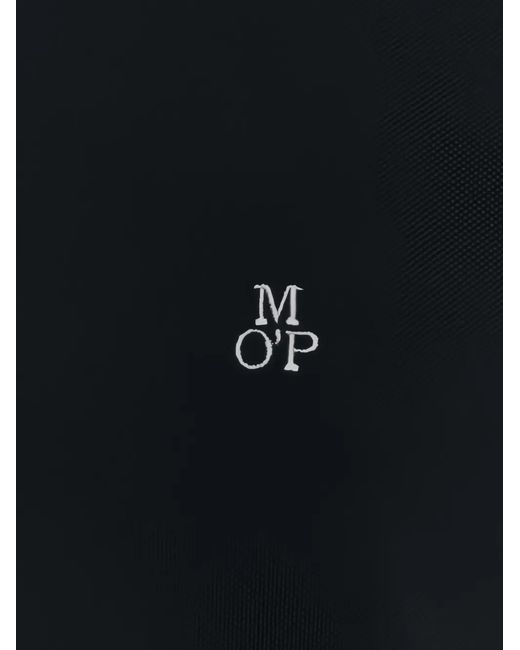 Marc O' Polo Blue Logo-Embroidery Short-Sleeves Polo Shirt for men