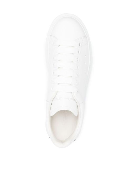 Alexander McQueen Leather Panelled Low-top Sneakers in White - Save 47% |  Lyst