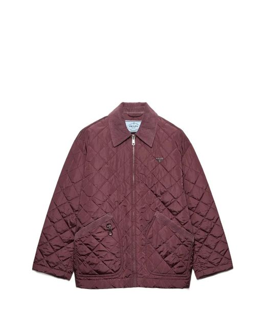 Prada Purple Re-Nylon Blouson Jacket
