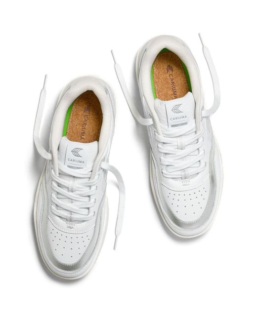 CARIUMA White Uba Low-top Leather Sneakers for men