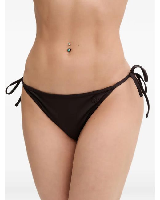Lacoste Black Logo-Patch Bikini