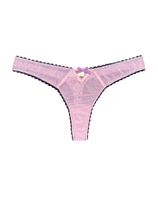 Fleur du Mal Purple Sabrina Thong