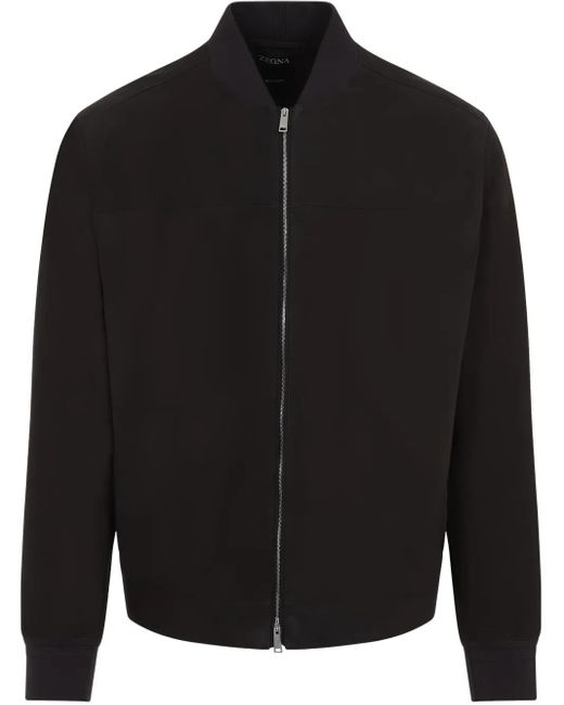メンズ Zegna レザージャケット Black