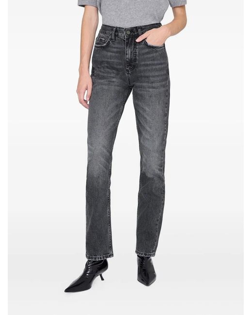 Anine Bing Gray Jean Bruno Washed