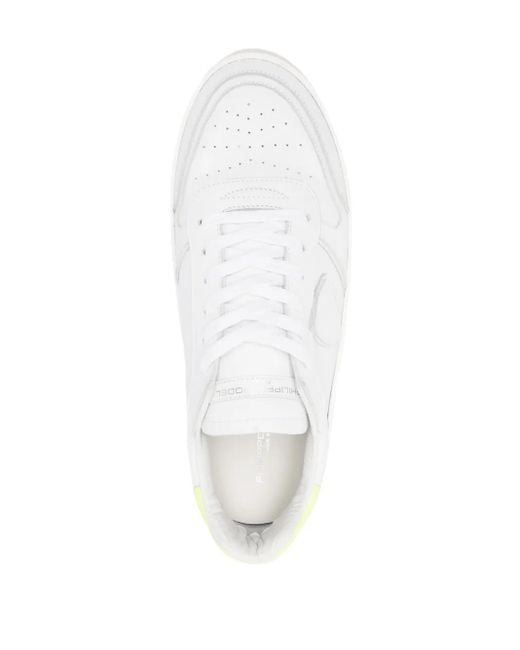 Baskets Lyon À Patch Logo Philippe Model pour homme en coloris White