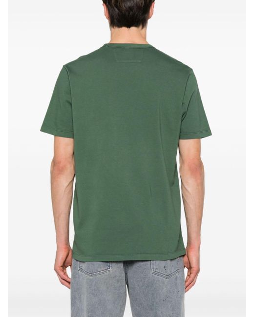 T-shirt à logo imprimé C P Company pour homme en coloris Green