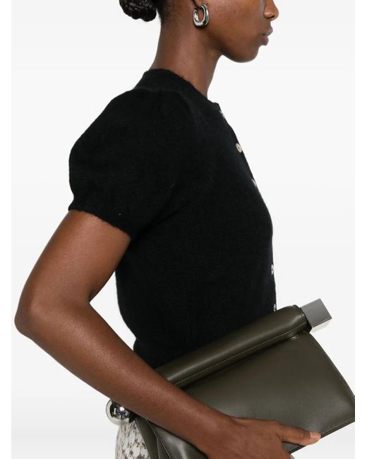 Cárdigan de manga farol Doen de color Black