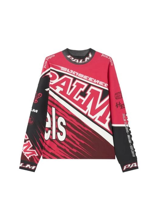 Palm Angels Red T-Shirts & Vests for men