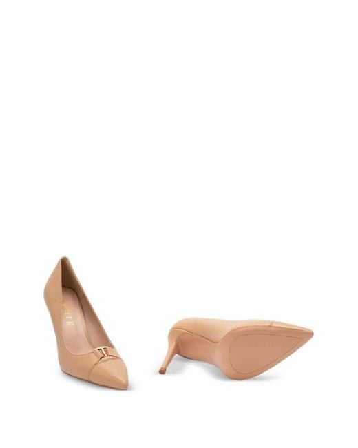 Twinset Pink Pointed Buckle Pumps