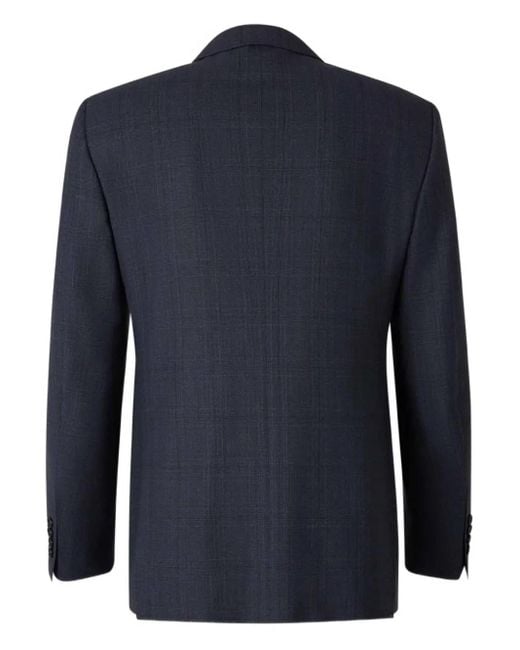 Canali Blue Checked Suit for men