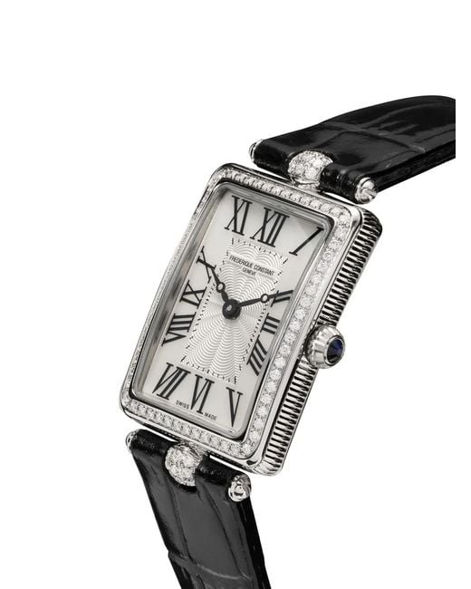 Frederique Constant White Classics Art Déco Carrée 28Mm