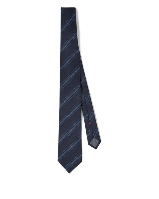 Brunello Cucinelli Blue Classic Tie for men
