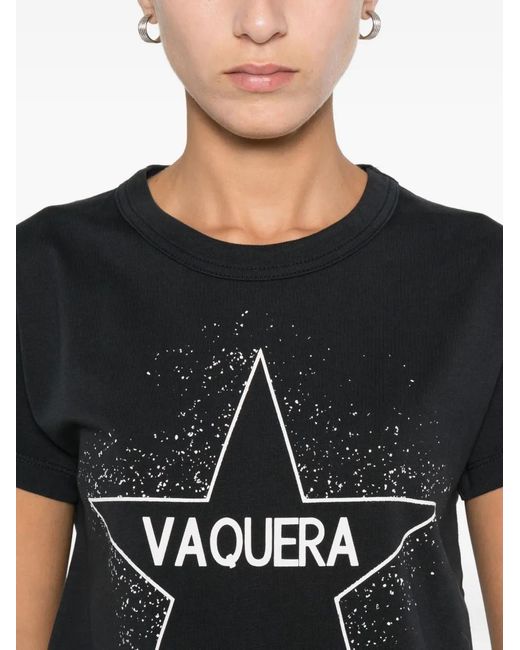 Vaquera ブラック プリント Tシャツ VAQUERA スタープリント Tシャツ ブラック | Lyst