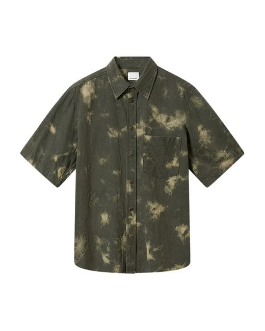 Isabel Marant Green Tabilio Short-Sleeve Shirt for men