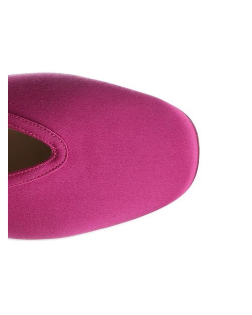 Le Monde Beryl Pink Luna Satin Ballet Flats