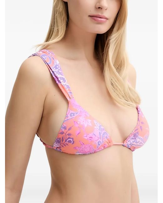 Guess Red Paisley-Print Bikini
