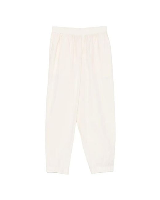 Toogood White Acrobat Elasticated-Waist Trousers