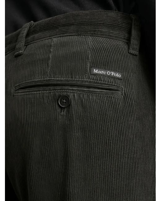 Marc O' Polo Gray Pleated Corduroy Trousers for men