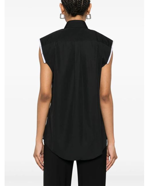 ALAINPAUL Black Layered Shirt
