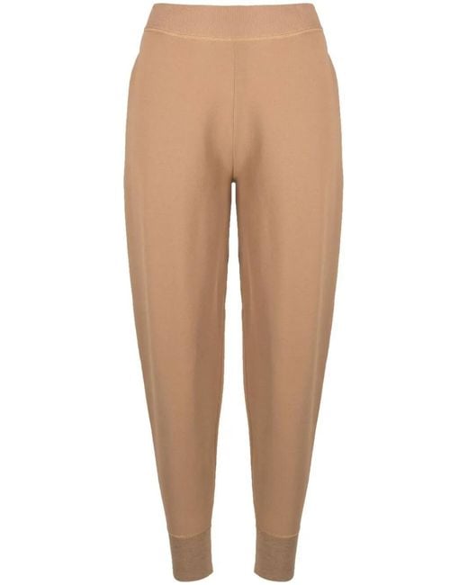 Stella McCartney Natural Cropped Track Pants