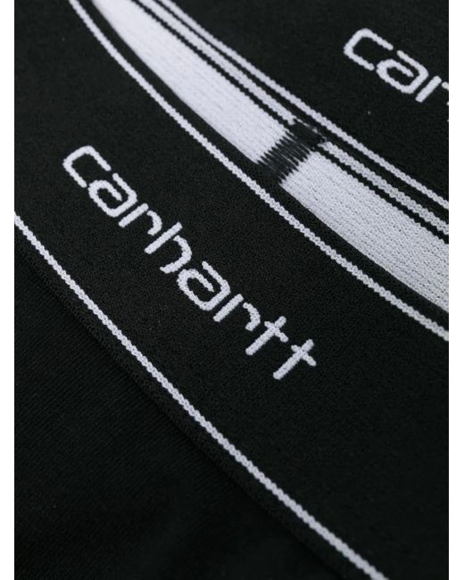 Carhartt Black Two-Pack Logo-Print Waistband Boxers for men