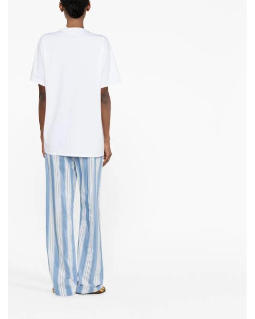 T-Shirt En Coton Totême  en coloris White