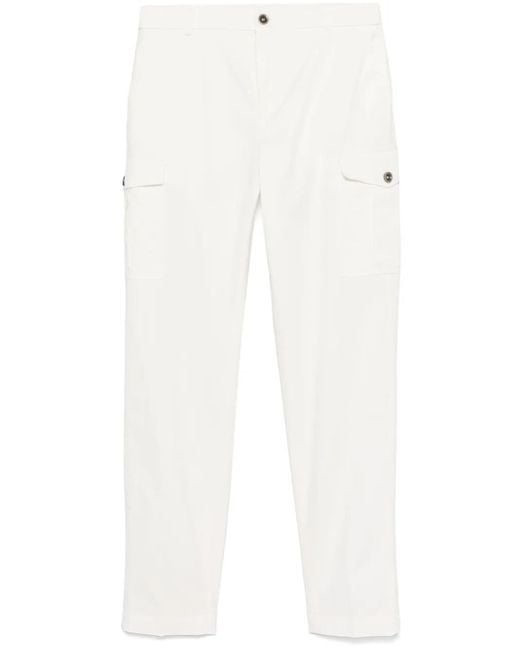 Peserico Hose Aus Gabardine in White für Herren