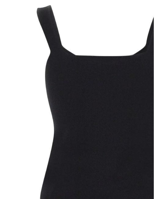 Kaos Black V-Neck Knitted Top