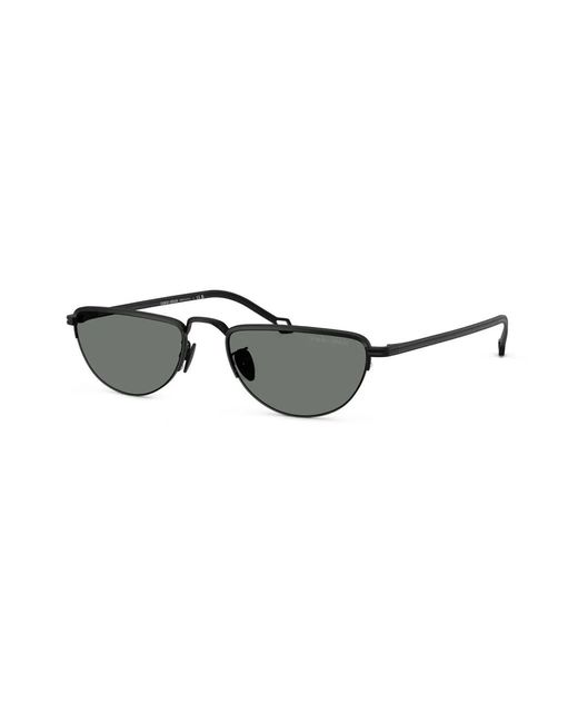 Giorgio Armani Black D-Frame Sunglasses for men