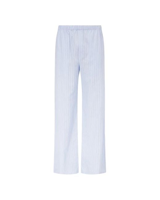 Ludovic de Saint Sernin White Striped Boxer Trousers